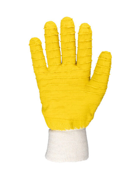 REBEL Tru Touch Yellow Comarex Knit Wrist Superior Gloves