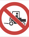 No forklifts sign SABS - PV10