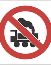 No locomotives sign SABS - LV17