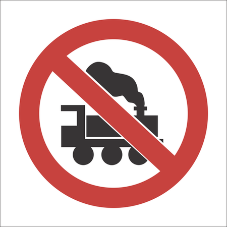 No locomotives sign SABS - LV17