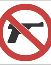 No firearms sign SABS - PV19