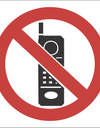 No cellphones allowed sign SABS - PV27