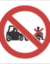 No lifting on trolleys sign SABS - PV30