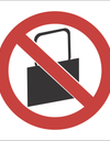 No handbags allowed sign SABS - PV31