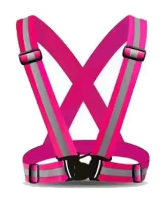 Hi Viz Reflective Sash Brace with Elastic - Safety belt
