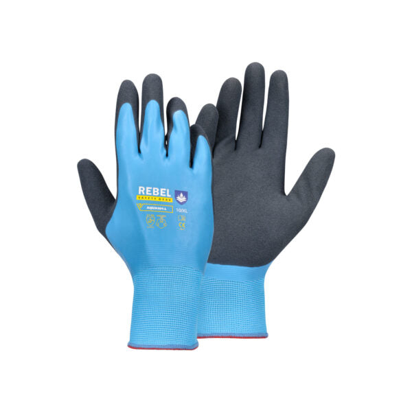 REBEL Aqua Wrist Length Gloves