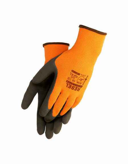 REBEL Tru Touch Orange Sandy Latex Cold Gloves