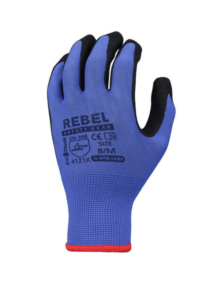 REBEL Tru Touch Blue Sandy Nitrile Gloves