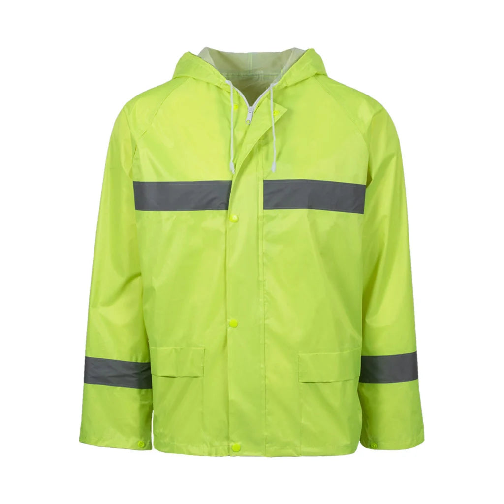 REBEL AquaSkin Rubberised Hi Viz Reflective Rainsuit