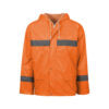 REBEL AquaSkin Rubberised Hi Viz Reflective Rainsuit
