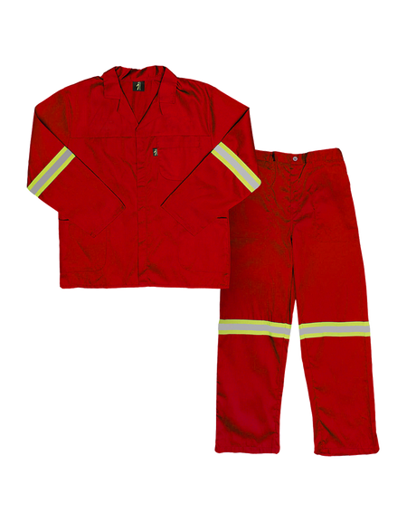 Reflective worksuit Contisuit polycotton Paramount Javlin - with reflective tape - Light Colours