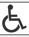 Accessible Toilet sign wheelchair