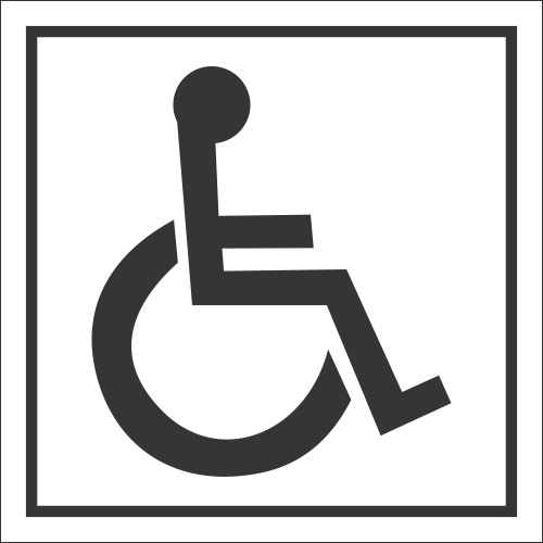 Accessible Toilet sign wheelchair