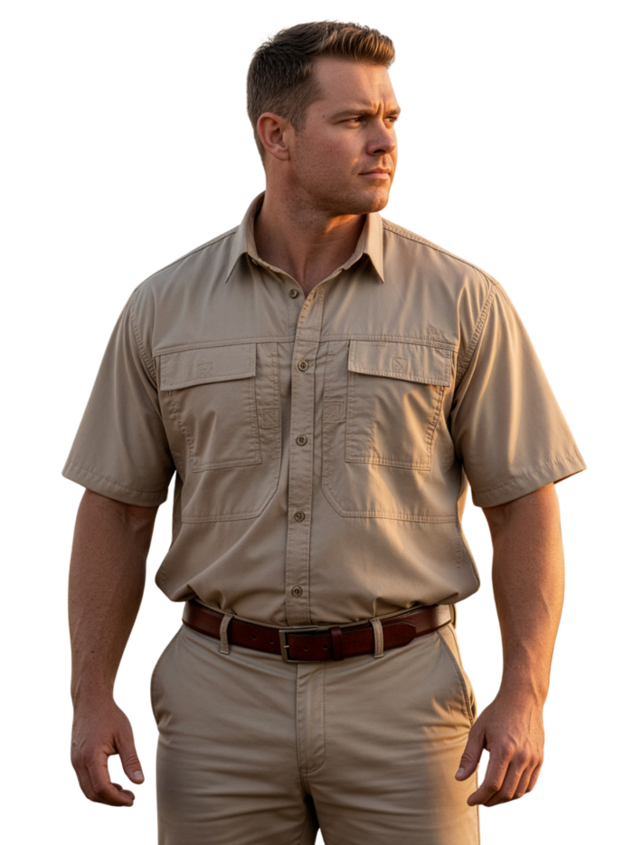 Mens Tamboti Safari Shirt
