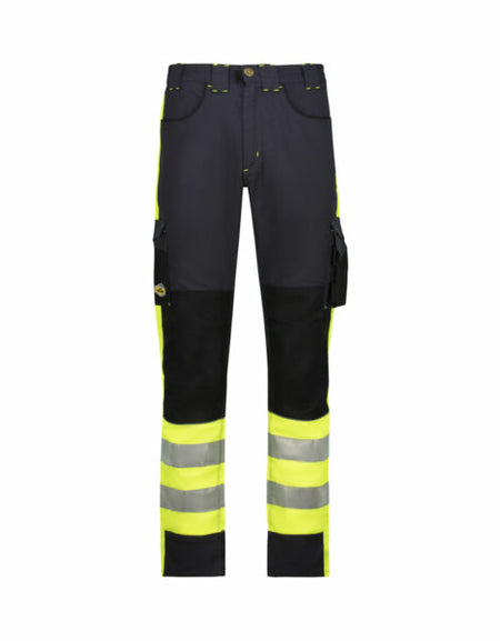 REBEL Men’s Tech Gear Trousers NightGlo Lime and Gun Metal