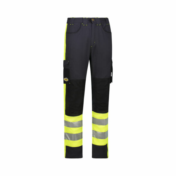 REBEL Men’s Tech Gear Trousers NightGlo Lime and Gun Metal