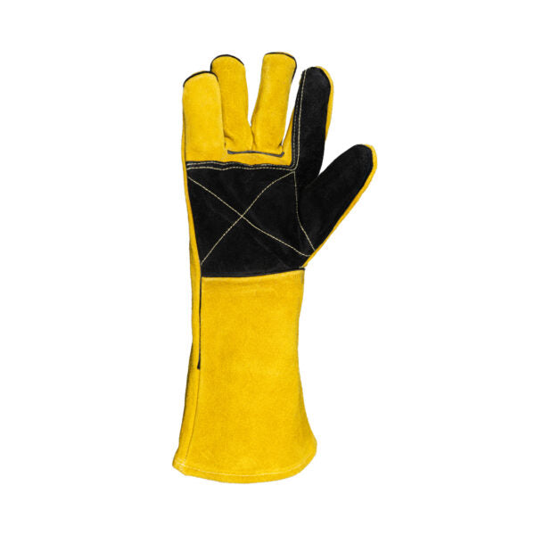 REBEL Tru Touch Yellow Lined Welders Superior Elbow Length Gloves