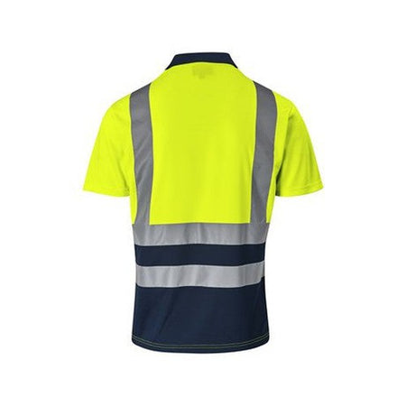 Two tone reflective golf shirt Hiviz High visibility - short sleeves