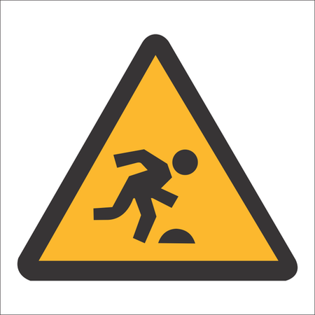 Tripping hazard sign SABS - WW33