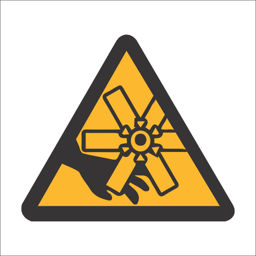Rotating fan blades sign SABS - WW40 – Health & Safety Shopping