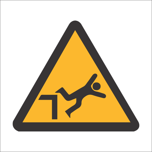 Dangerous drop sign SABS - WW41