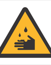 Corrosive Hazard sign SABS - WW4