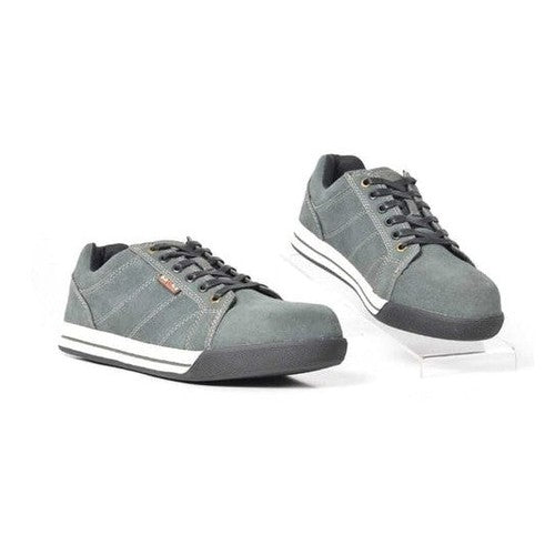 Bronx stripped Safety sneakers low cut Grey