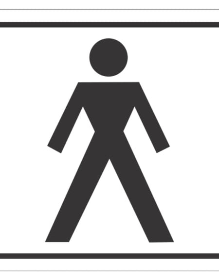 Men's toilet sign