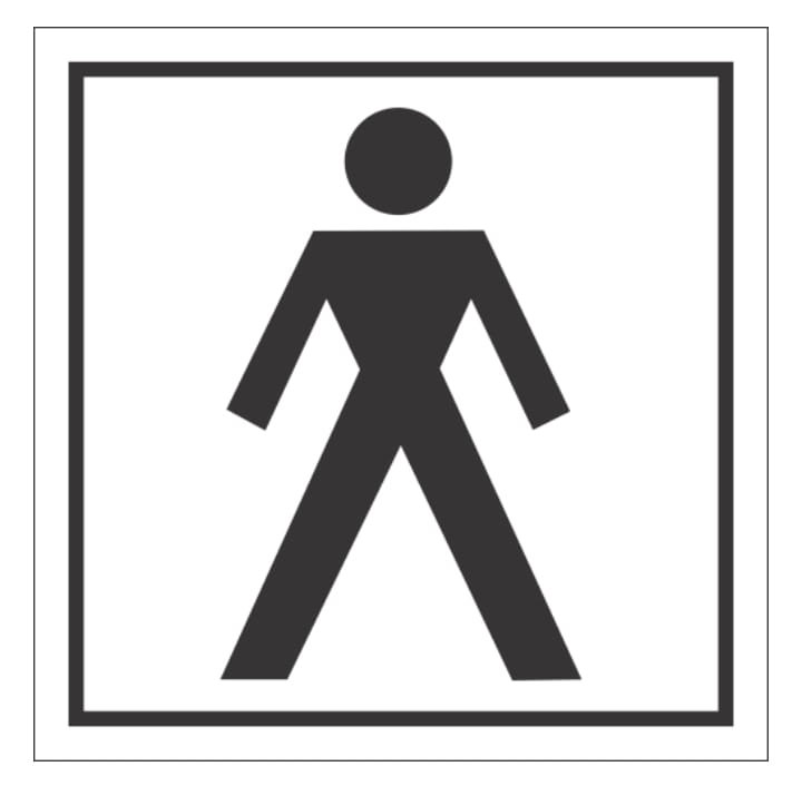 Men's toilet sign