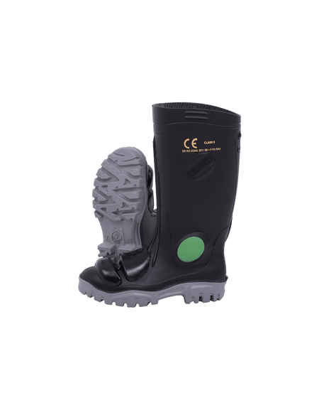 Neptun Black-Grey Heavy Duty Gumboot Metaguard SMS - STC
