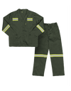 Acid Resistant Conti Suit Cedar Green with reflective tape on chest and back Paramount Javlin