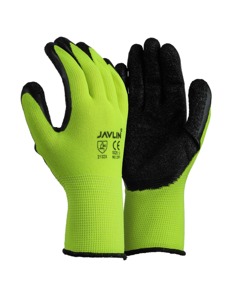 Hi-Vis Micro Latex Coated Flexi Gloves