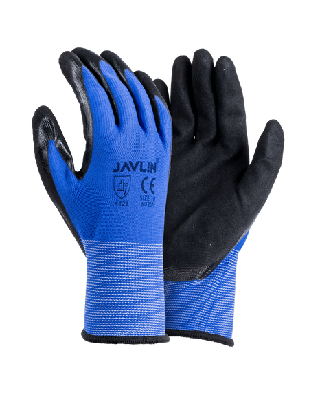 Double Coated Sandy Finish Nitrile Flexi Gloves