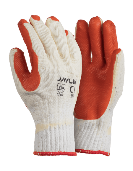 Premium Crayfish Orange Rubber Coated Gloves