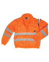 Hi-Vis Fleece Lined Bomber Jacket