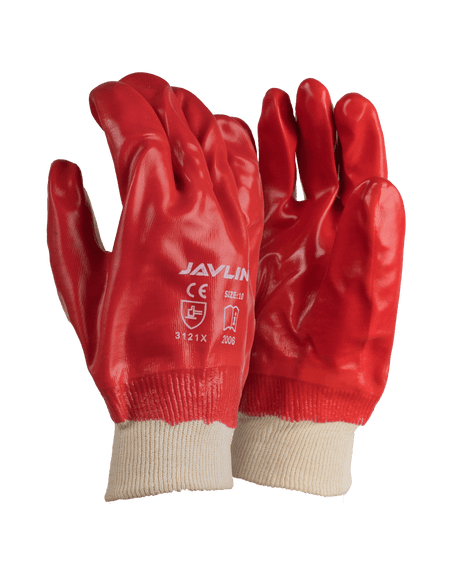 PVC Medium Weight Knit Wrist Gloves - Javlin