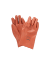 PVC Mediumweight Red/Brown Open Cuff Gloves – 27cm