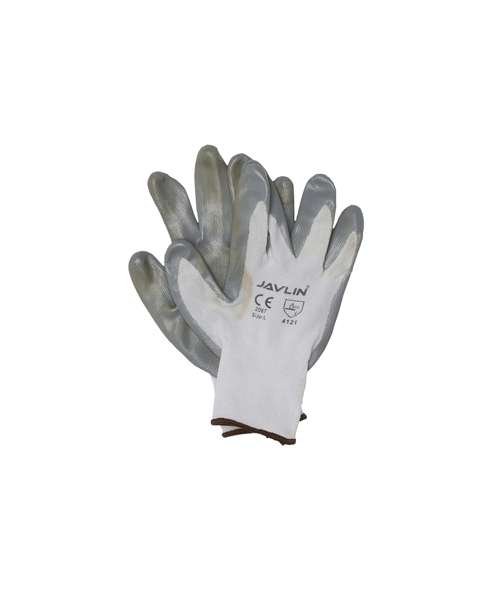 Grey Nitrile Coated Gloves