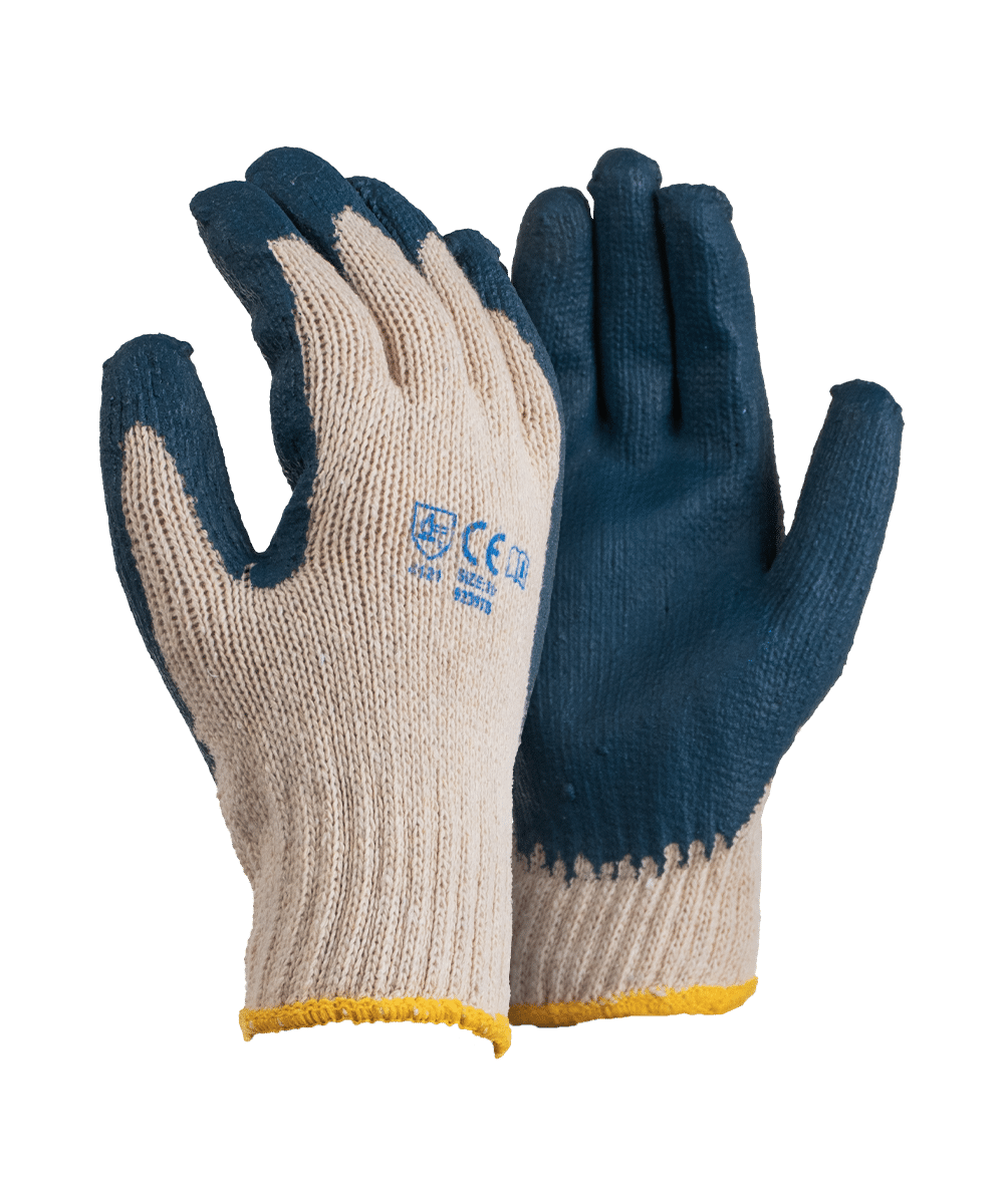 Blue Nitrile Coated Gloves - Javlin