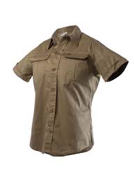 Ladies Safari Bush Shirt Short Sleeve