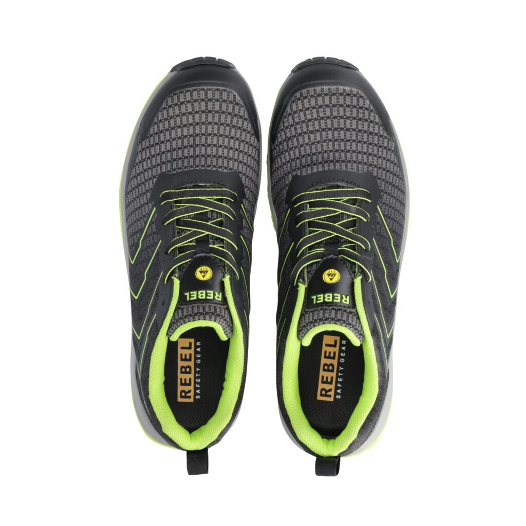 REBEL Men’s Light Industrial 2.0 Shoe Black Green