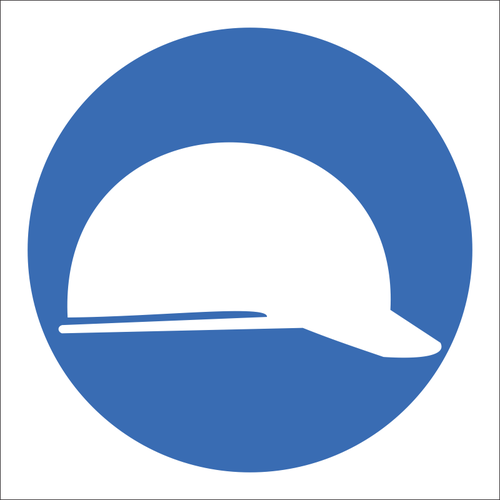 Head protection sign SABS - MV3