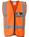 EN4 Hi Viz Reflective Vests with Zip and ID pouch