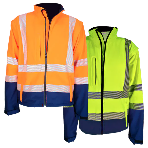 Two tone Soft shell Jacket - Detachable sleeves