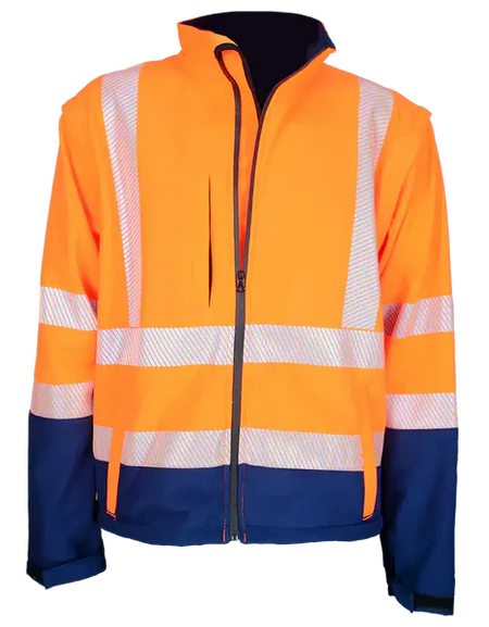 Two tone Soft shell Jacket - Detachable sleeves