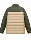 Pinnacle Two tone Puffer Jacket Khaki and Green