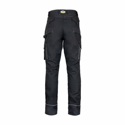 REBEL Men Tech Gear Trousers - Raven Black – Health & Safety Shopping