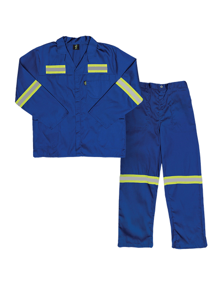 100% Cotton J54 Paramount Javlin Contisuit with reflective tape at the back .
