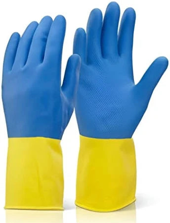 Neoprene Latex Blue/Yellow Glove