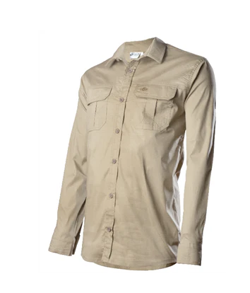 Mens Safari Country Shirt Long Sleeve